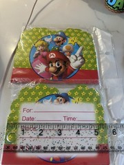Super Mario Bros Party Invitations And Cups Party Supplies