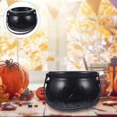 Halloween Cauldron Cast Black Cauldron Kettle Candy Bowl Iron Witches Wizard