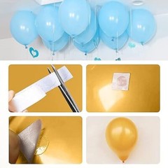 Reusable Balloon Decoration Accessories Combo of Flower Clips Glue Dot Tape and