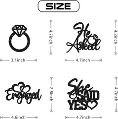 We’Re Engaged Centerpiece Sticks – He Asked She Said Yes Centerpieces – Wedding