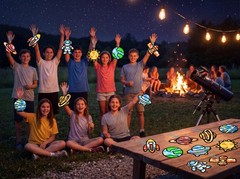 48PCS Solar System Space Paper Suncatchers DIY Project Kits, Back to School W…