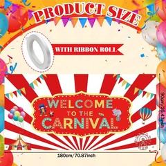 Welcome to the Carnival Banner Carnival Decorations Circus Party Innovative
