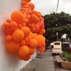 147 Pcs Orange Balloon Different Sizes 18 12 10 5 Inch Fall Balloons Arch Ygju