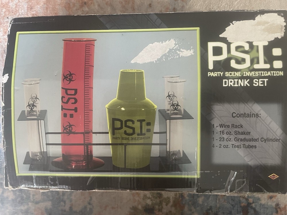 New CSI Party Scene Investigation Drink Set Halloween Fun Party Decor
