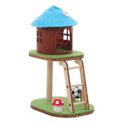 Mini Cat Climbing Frame Ornaments House Furniture Miniature for Dollhouse
