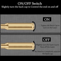 GOTICAL Red Dot Laser 22-250 Laser Bore Sighter Beam Boresight Hunting Tool B…