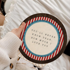 Toddler Boys Room Decor, Vintage Playroom Nursery Round Wooden Wall Art, Baby…