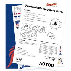 34 Trendy Patriotic Temporary Tattoos for 4th of July & Labor Day Celebrations