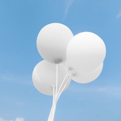 Asiyuhy White Balloons 100 Pack 12 Inch White Latex Party Balloons 2 Rolls Of