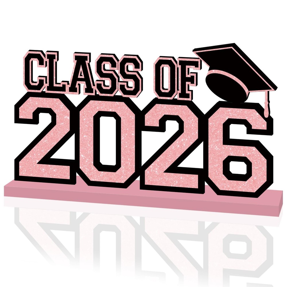 Pink Graduation Decorations 2026 11.8″ x 6.3″ 11.8 inches x 6.3 inches,