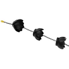 Elegant Lotus Rain Chain for Efficient Outdoor Drainage 1 2 Meter Length