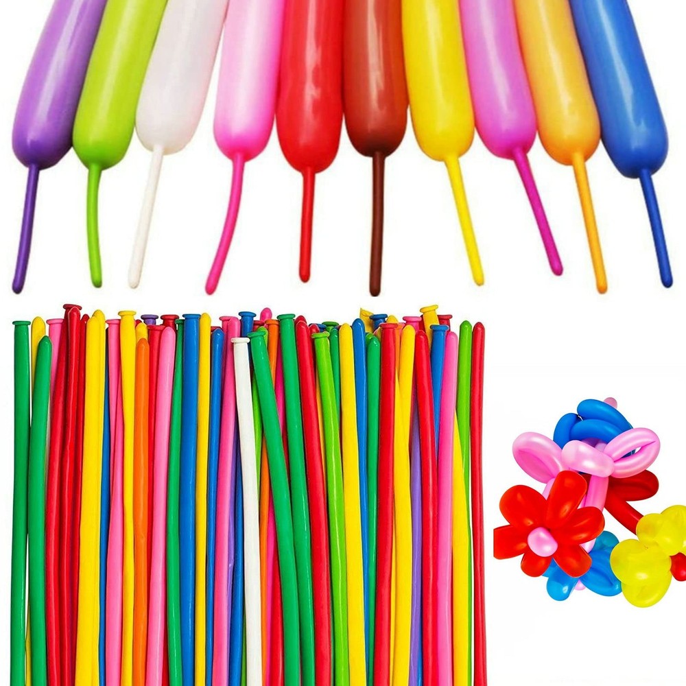 100Pcs Multi 260 Balloons Multi Long Skinny Latex Balloon for Animal Ballons,…
