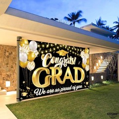 Xtralarge Congrats Grad Banner – 72×44 Inch | Congrats Grad We are So Proud o…