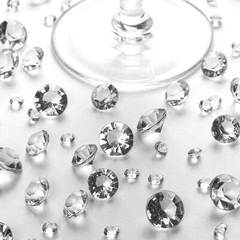400 x Table Crystal Gems – Crystal Sparkle Diamond Confetti Party Wedding