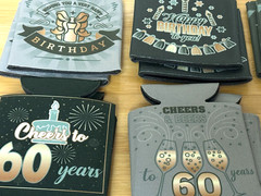 24 Pcs 60th Birthday Party Celebration Koozies For Cans Party Favors Decoration