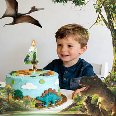 Dinosaur Birthday Candles, Dinosaur Party Decoration Supplies, Birthday Number C