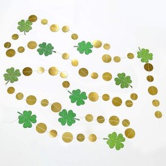 Cheerland St Patricks Day 4 Count (Pack of 1), Clover and Circle Garland