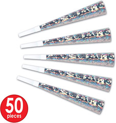 LA Swing Silver Assortment for 50 People – New Year’S Eve Party Kit with Velour