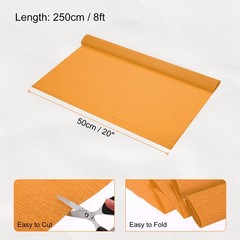 Withered Yellow Crepe Paper Roll – 20 Inch x 8 Feet / 1 Roll