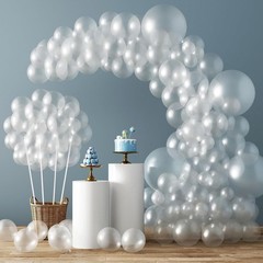 129pcs Clear Balloons Different Sizes 18 12 10 5 Inches for Garland Arch, Tra…