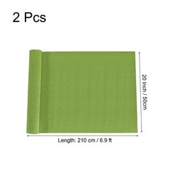 Green Crepe Paper Roll 2 PCS 6.9ft Long x 20 Inch Wide for Decoration
