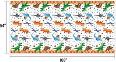 1PCS Dinosaur Tablecloth – Dinosaur Birthday Decorations Three Rex Party Tabl…