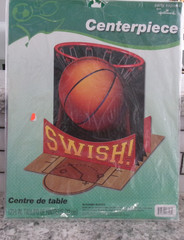 Hallmark Party Express Tabletop Basketball Centerpiece, Birthday Party, Sealed,