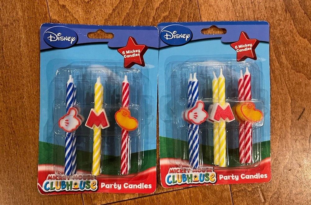 Mickey Mouse Clubhouse birthday candles 2 packs of 6