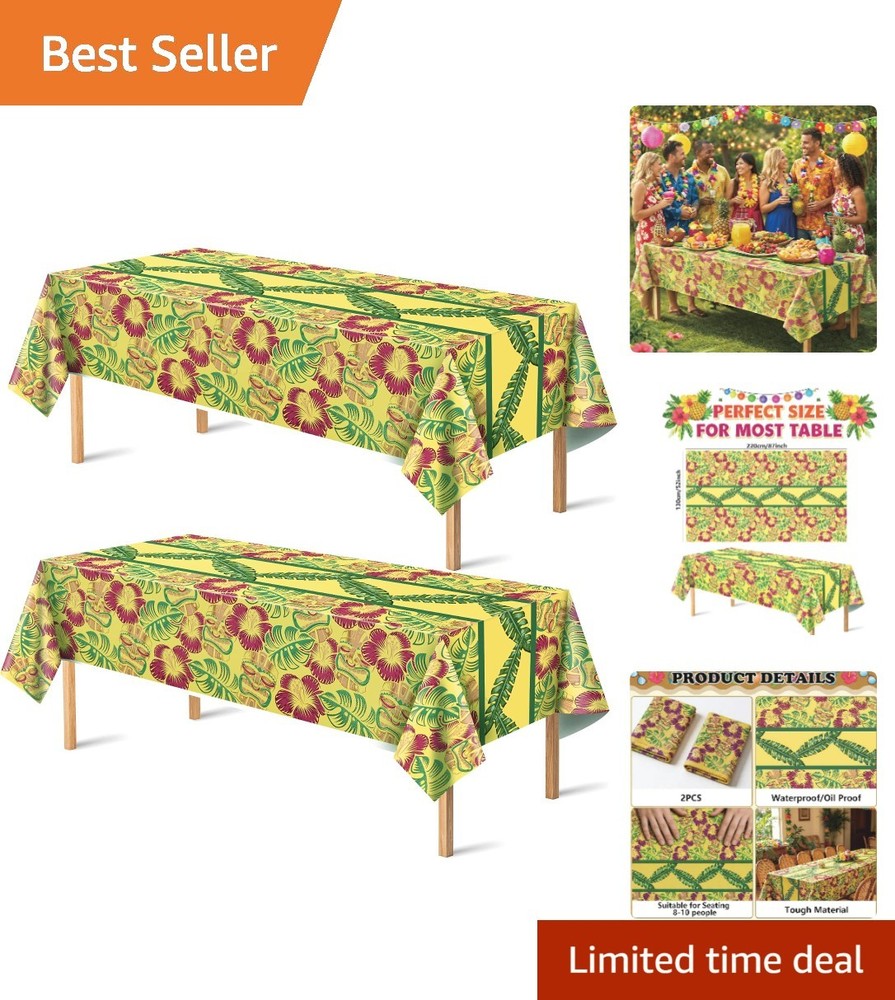 Luau Party Decorations – Plastic Tablecloth for Summer Party Decorations | Lo…