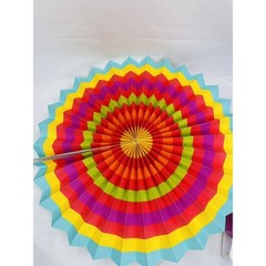 Honeycomb Hanging Round Paper Fans Decoration Party Kit Accessories Multicolor