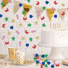 150 PCS Ocean Animals Confetti Under Sea Theme Table Decor Birthday Party