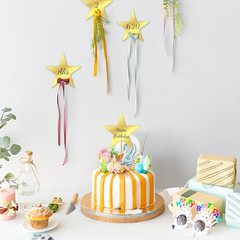 60 Pcs 6 Inch Gold Star Cutouts, Double Printed Paper Stars for Classroom, Party