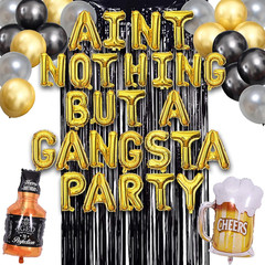Aint Nothing but a Gangster Party Decorations 90S Party Decorations for Adults C