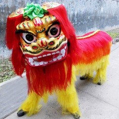 Chinese Dancing Lion | Two Person Lion Dance Costume – complete