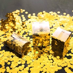 Gold Foil Mylar Round Confetti Circle Dot Graduation Wedding Table Scatter Ce…