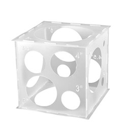14 Holes Balloon Sizer Cube Box Collapsible Measurement Tool for Birthday Party