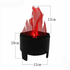2Pcs 3W LED Fake Fire Flame Effect Light Party Decor Torch Lights for Bar Stage