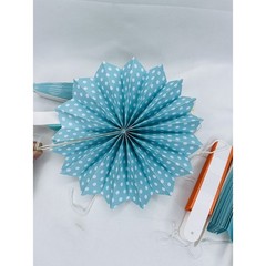 Honeycomb Hanging Round Paper Fans Decoration Party Kit Accessories Multicolor