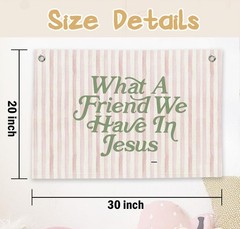 Christian Nursery Decor-What a Friend We Have in Jesus Christian Canvas Banne…