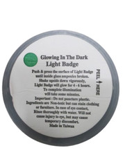 Happy Birthday Glow in the Dark 3″ Adhesive Light Badge