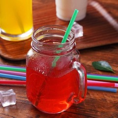 200 Pcs Colorful Plastic Long Disposable Drinking Straws. (0.23»diameter and…