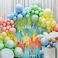 8 PCS Pastel Colors Crepe Paper Streamers 1.8 Inch x 82 Ft Party Decor