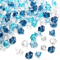 High-Quality 150PCS Blue Acrylic Ice Rocks – Ideal for Fish Tanks & Parties