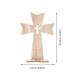 20 PCS Wooden Crosses Table Centerpieces Standing DIY Craft 4.33×3.14 Inch