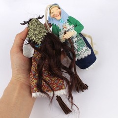 Kitchen Witch Doll, Vintage Cooking Doll, Festive Handmade Decor TL