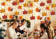 Fall Leaves Hanging Swirls Maple Leaves Decorations for Home/Fall Party