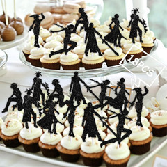 Dessert Cupcake Topper Game Player Cosplay Play Gaming Sports Party Theme Decor