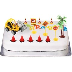 BBTO 14 Pcs Construction Party Decoration Supplies Set Include 6 Count Cone…