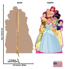 DISNEY PRINCESS CARRIAGE THEME PARTY LIFESIZE STANDUP STANDEE CUTOUT STANDIN SET