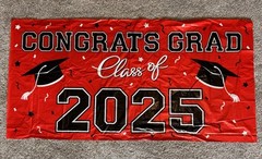 Graduation Party Decorations Red and Black 26 Pieces Class Of 2025